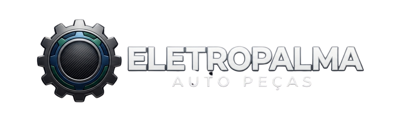 Logo Eletropalma peças branco